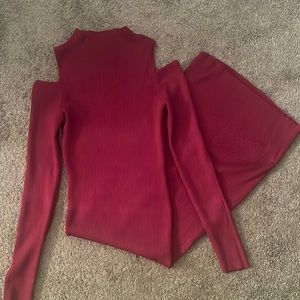 Almost Famous Ribbed Midi Dress